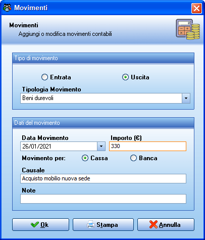 Schermata 13 del software gestione associazione AssoMeglio