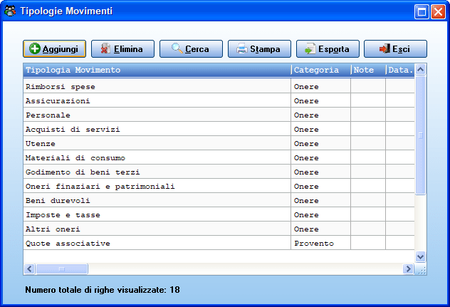 Schermata 19 del software gestione associazione AssoMeglio